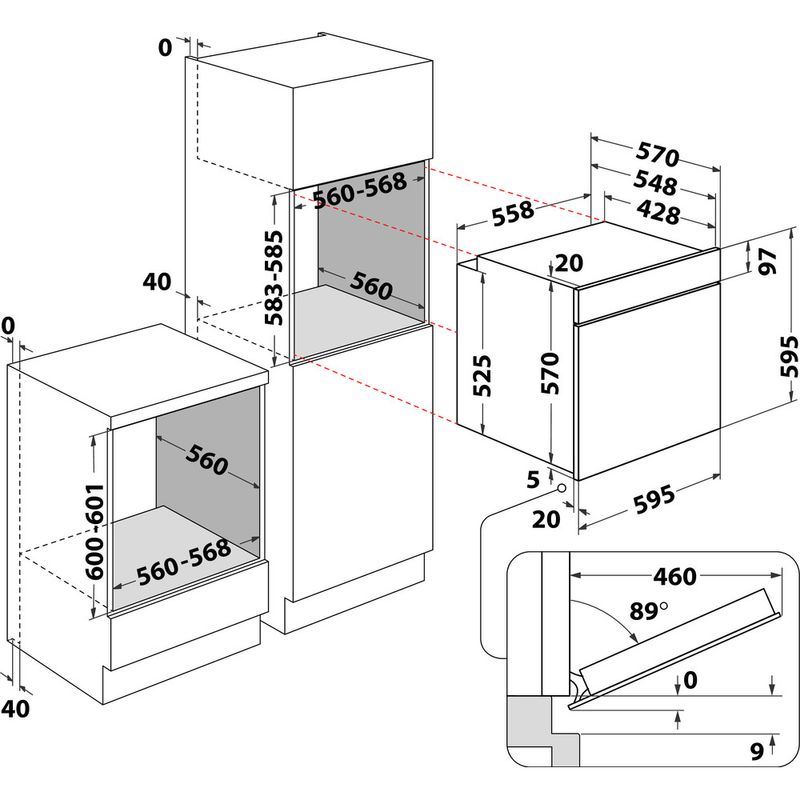 Whirlpool-Four-Encastrable-OMR58RR1X-Electrique-A--Technical-drawing