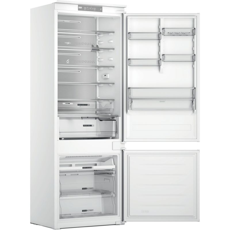 Whirlpool-Combine-refrigerateur-congelateur-Encastrable-WH-SP70-T121-Blanc-2-portes-Perspective-open