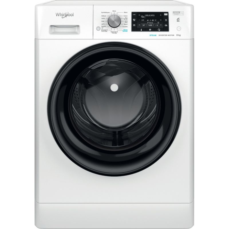 Whirlpool-Lave-linge-Pose-libre-FFD8469BVFR-Blanc-Lave-linge-frontal-A-Frontal