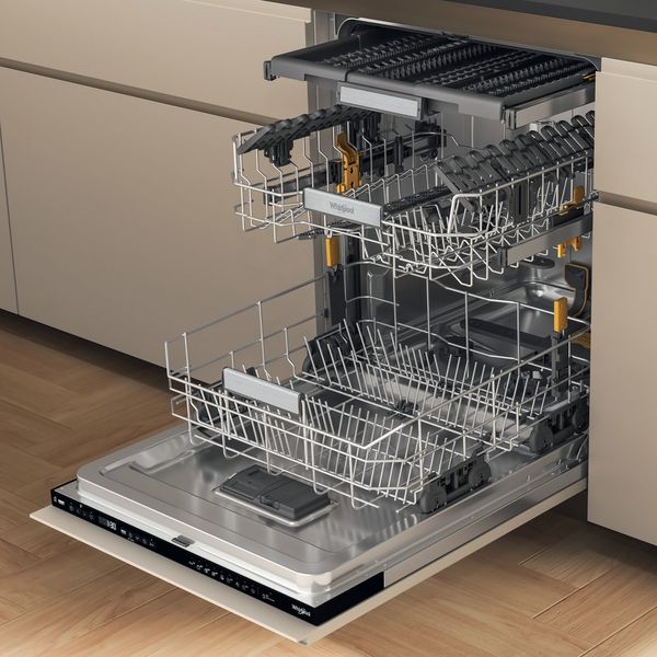 Whirlpool Lave-vaisselle Encastrable W7I HP40 LSC Tout intégrable C Perspective open