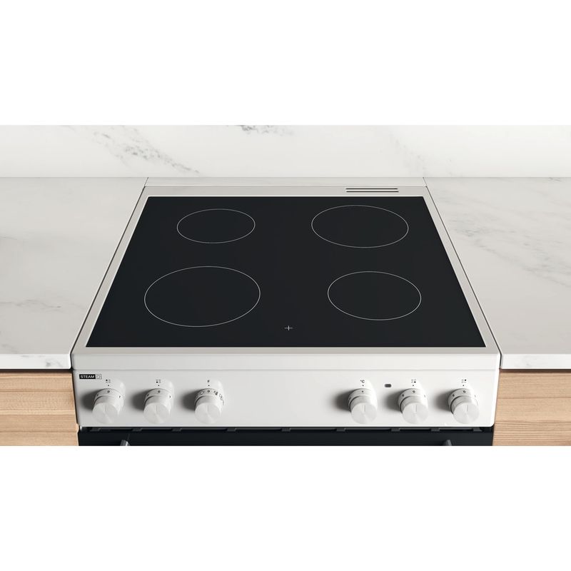 Cuisinière Vitrocéramique GE blanche (#3687) (r) - Électroménagers