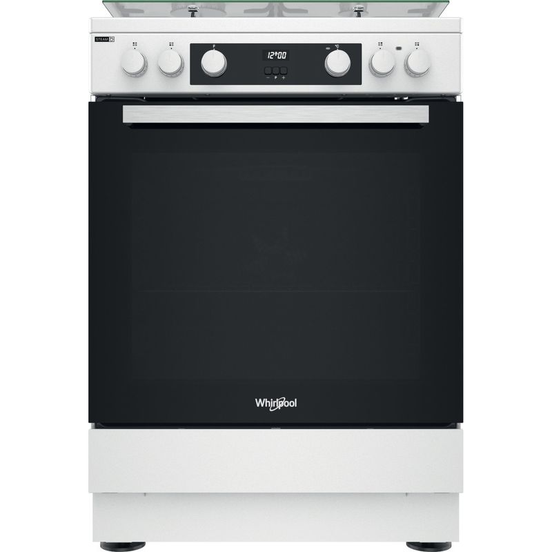 Whirlpool-Cuisiniere-WS68M8CCW-FR-Blanc-Mixte-Frontal