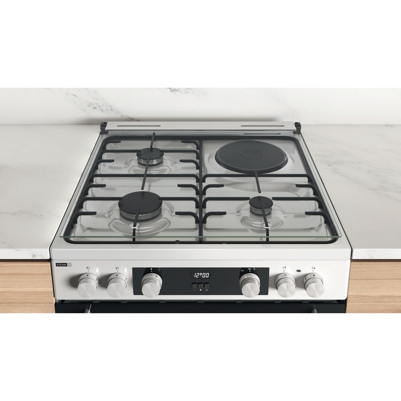 Cuisinière Vitrocéramique Whirlpool WS68V8CCXT 83 L Inox