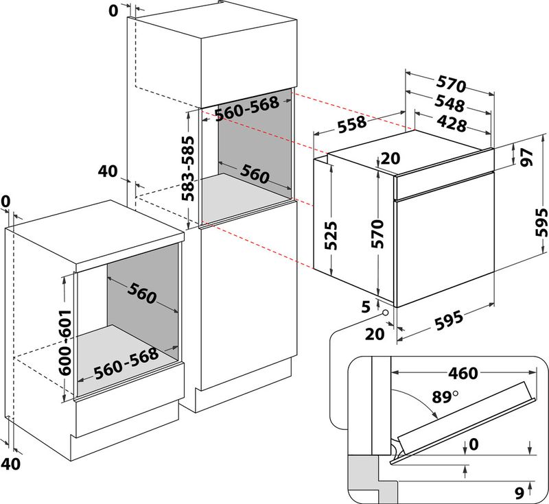 Whirlpool-Four-Encastrable-OWR588PR1X-Electrique-A--Technical-drawing