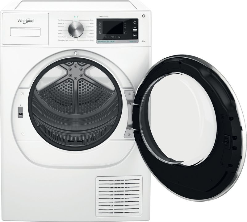 Whirlpool-Seche-linge-W7X-D95WR-FR-Blanc-Frontal-open