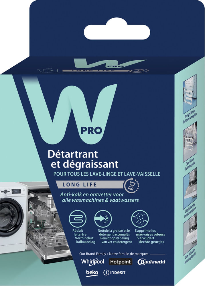 WPRO DES616 Détartrant 3 en 1 pour lave-linge et lave-vaisselle - 6 sachets  de 50g - Cdiscount Maison