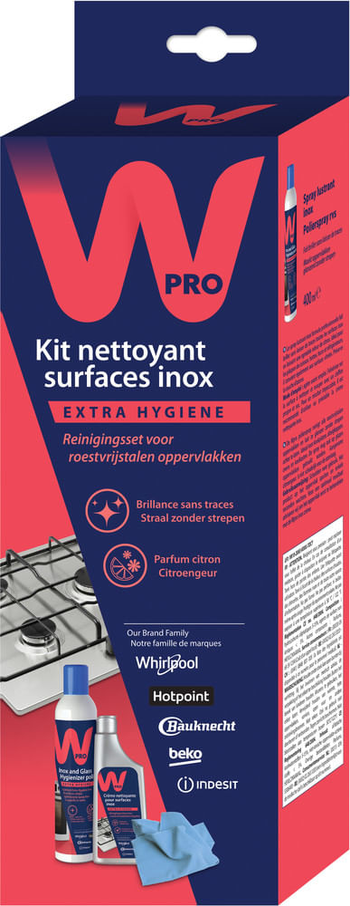 Nettoyant inox BLU1000 - pour le nettoyage et la préparation professionnels  des surfaces en inox 