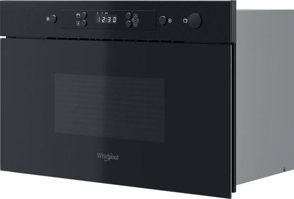 Whirlpool Four micro-ondes Encastrable MBNA990B Noir Electronique 22 Micro-ondes uniquement 750 Perspective