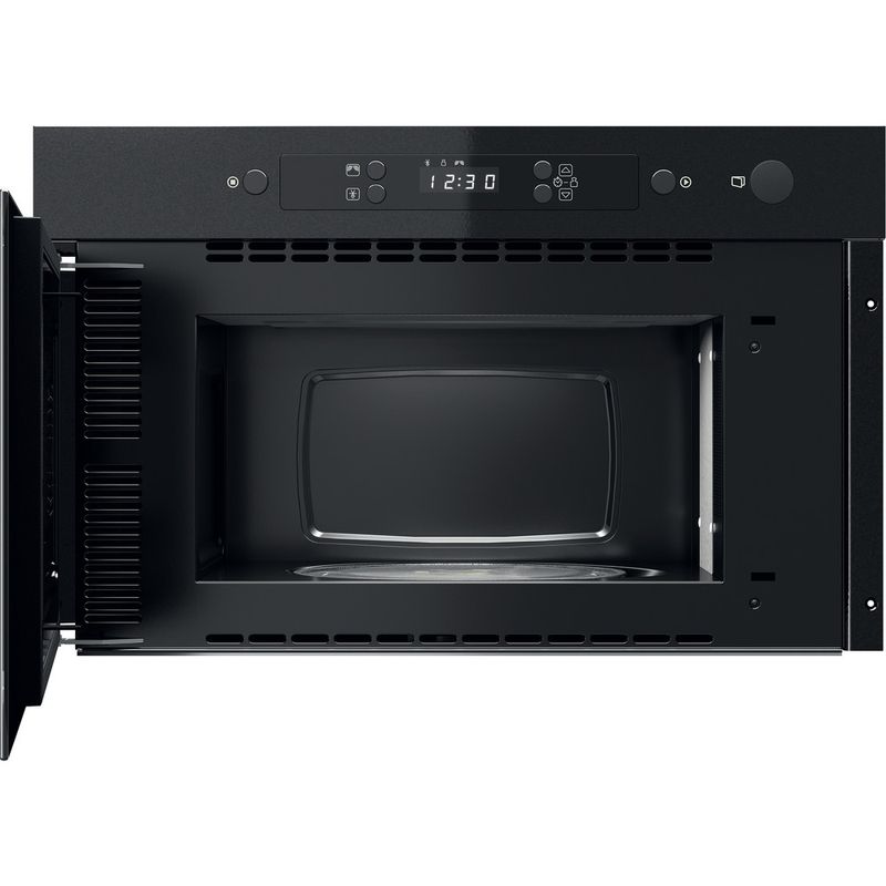 Micro-ondes encastrable, noir, gril, Crisp, 22 L, plateau 25cm, Jet Def  WHIRLPOOL 1018700