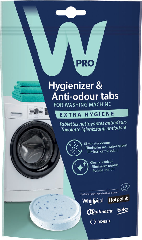 Nettoyant lave-linge 3 tablettes - WPRO 484000001180