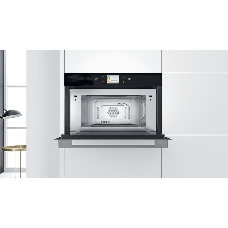 Whirlpool-Four-micro-ondes-Encastrable-W9-MD260-IXL-Acier-inoxydable-Electronique-31-Micro-ondes-Combine-1000-Lifestyle-frontal-open