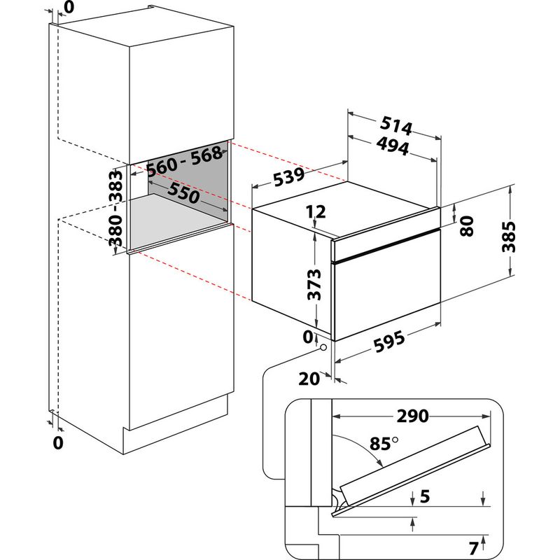 Whirlpool-Four-micro-ondes-Encastrable-W9-MD260-IXL-Acier-inoxydable-Electronique-31-Micro-ondes-Combine-1000-Technical-drawing