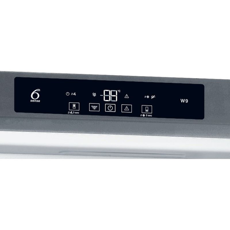 Whirlpool-Combine-refrigerateur-congelateur-Pose-libre-W9C-841C-OX-Optic-Inox-2-portes-Control-panel