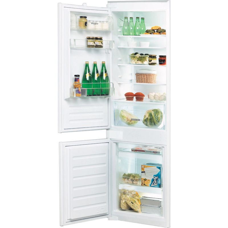 Whirlpool-Combine-refrigerateur-congelateur-Encastrable-ART-6600-LH-E-Blanc-2-portes-Perspective-open