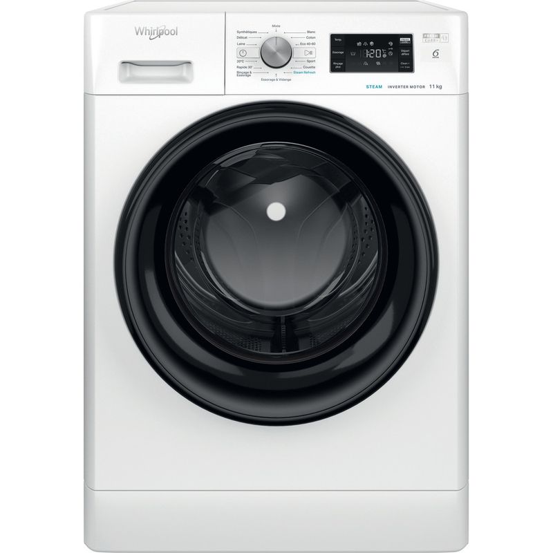 Whirlpool-Lave-linge-Pose-libre-FFBB11469BVFR-Blanc-Lave-linge-frontal-A-Frontal