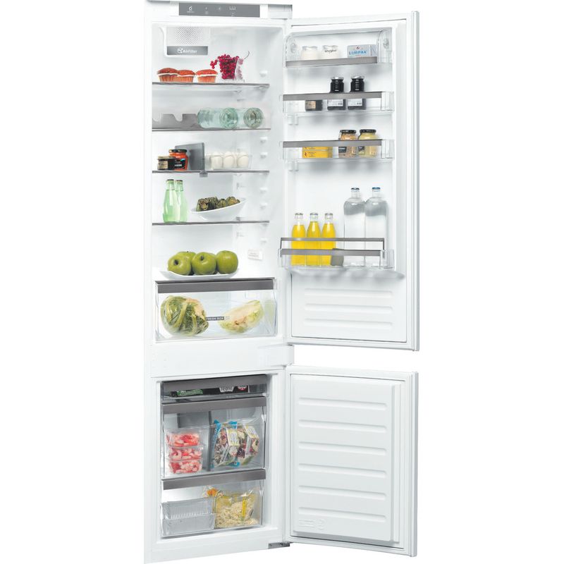 Whirlpool-Combine-refrigerateur-congelateur-Encastrable-ART-9811-SF2-Blanc-2-portes-Perspective-open