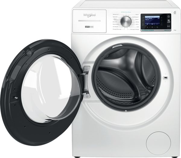 Whirlpool Lave-linge Pose-libre W8X 89AD SILENCE FR Blanc Lave-linge frontal A Frontal open
