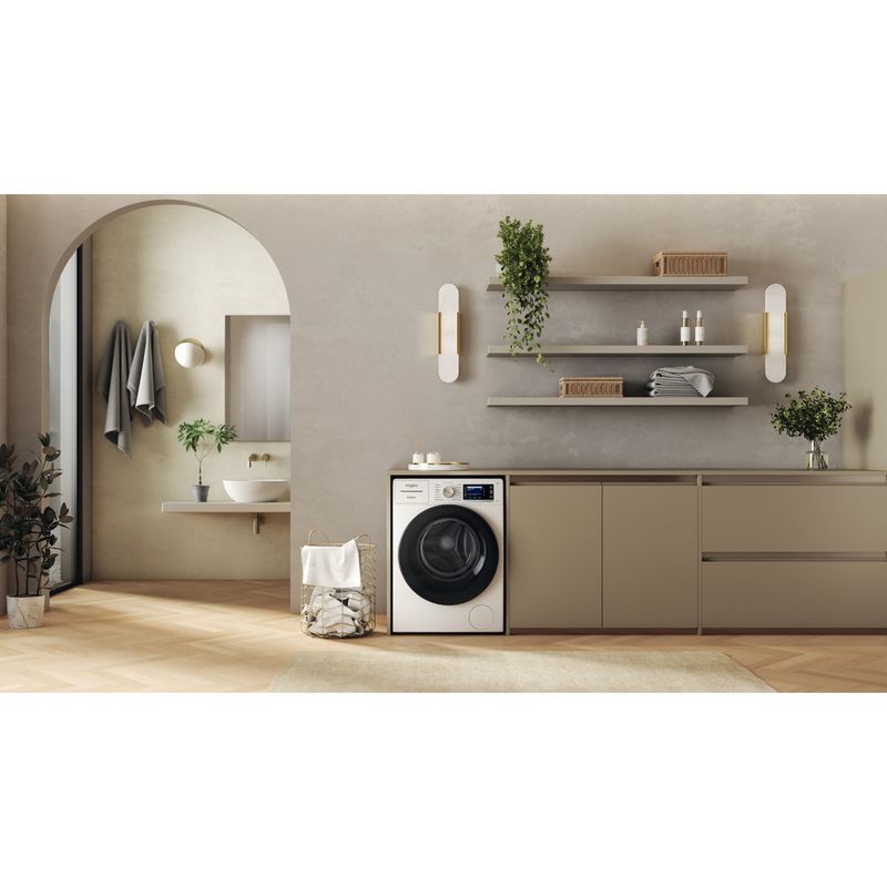 Whirlpool Lave-linge Pose-libre W8X 89AD SILENCE FR Blanc Lave-linge frontal A Lifestyle frontal