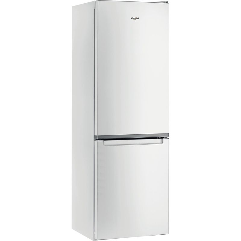 Whirlpool Combiné réfrigérateur congélateur Pose-libre W5 821EF W 1 Blanc 2 portes Perspective