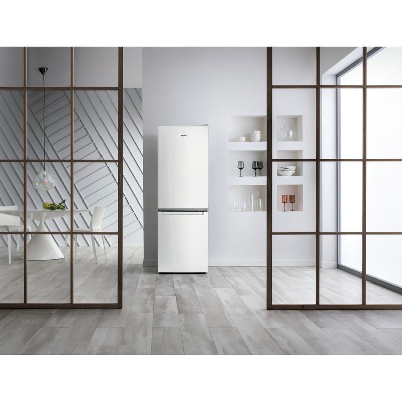 Whirlpool Combiné réfrigérateur congélateur Pose-libre W5 821EF W 1 Blanc 2 portes Lifestyle frontal open