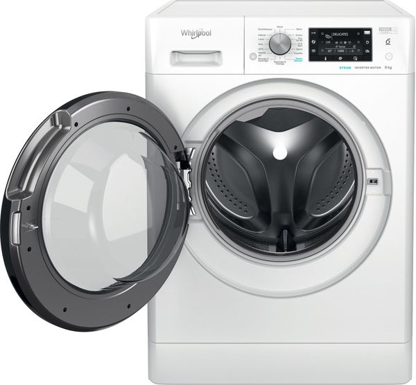 Whirlpool Lave-linge Pose-libre FFDB 9489 BV FR Blanc Lave-linge frontal A Frontal open