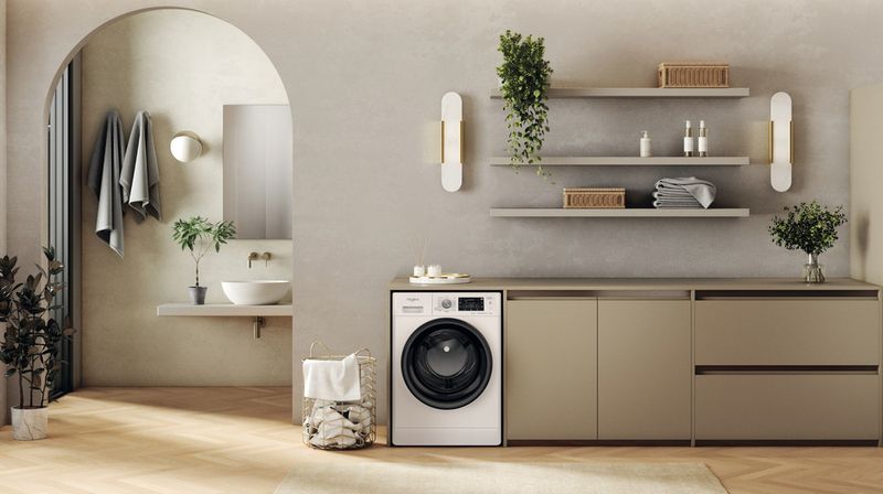 Whirlpool Lave-linge Pose-libre FFDB 9489 BV FR Blanc Lave-linge frontal A Lifestyle frontal