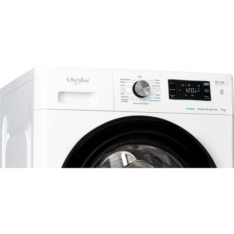 Whirlpool Lave-linge Pose-libre FFB 7469 BV FR Blanc Lave-linge frontal A Control panel