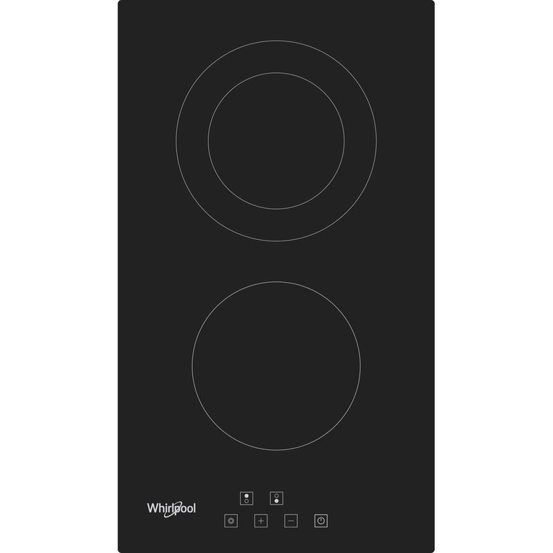 Whirlpool Table de cuisson WRD 6030 B Noir Radiant vitroceramic Frontal