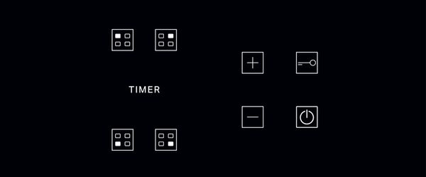 Whirlpool Table de cuisson AKT 8090/NE Noir Radiant vitroceramic Control panel