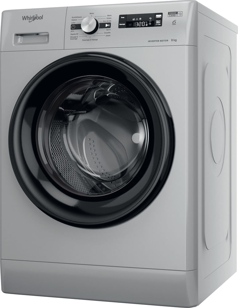 Whirlpool-Lave-linge-Pose-libre-FFS-9269-SB-FR-Argent-Lave-linge-frontal-A-Perspective