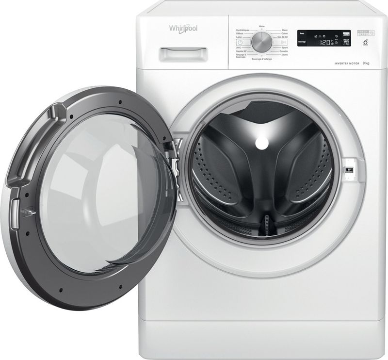 Whirlpool-Lave-linge-Pose-libre-FFSP-9269-W-FR-Blanc-Lave-linge-frontal-A-Frontal-open