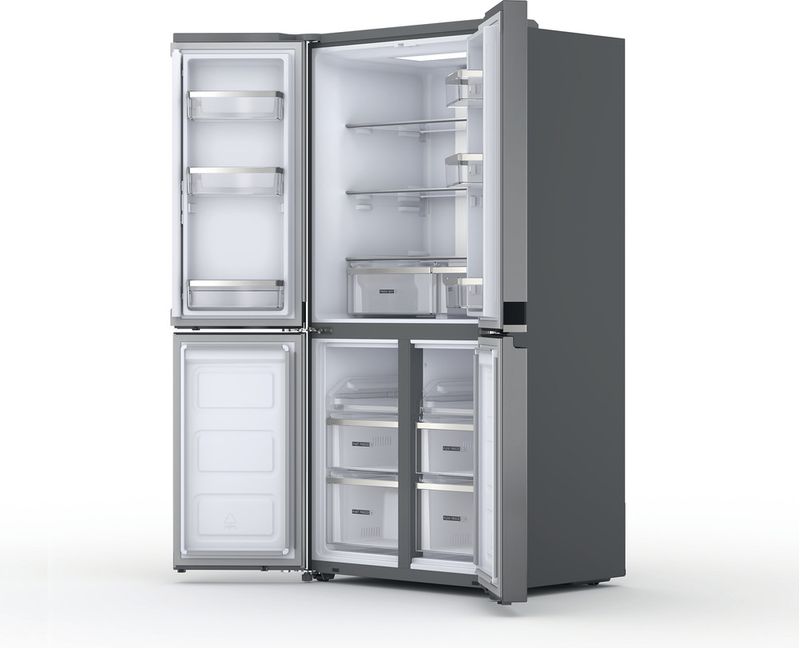 Whirlpool Américain Pose-libre WQ9 B2L EF Inox Perspective open