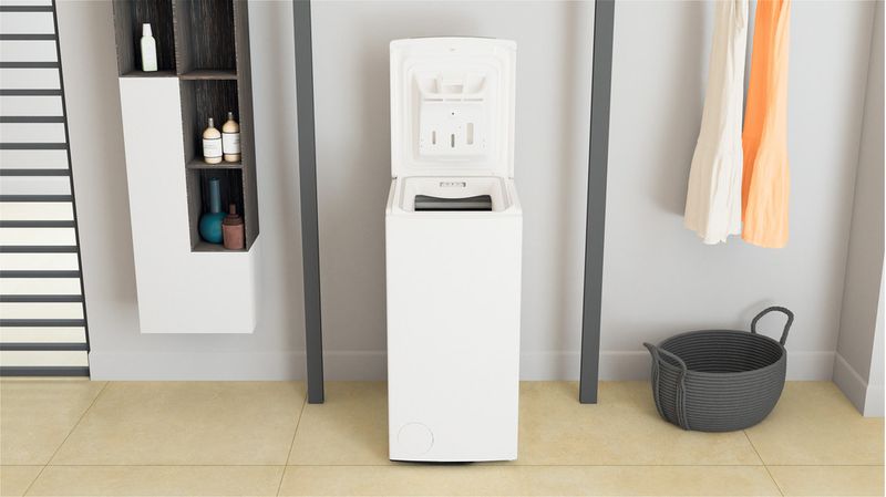 Whirlpool Lave-linge Pose-libre TDLR6251BFR Blanc Lave-linge top B Lifestyle frontal open