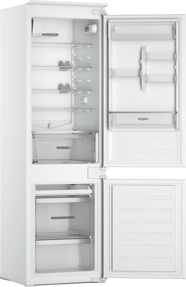 Whirlpool-Combine-refrigerateur-congelateur-Encastrable-WHC18D021C2-SF-FR-Blanc-2-portes-Perspective-open