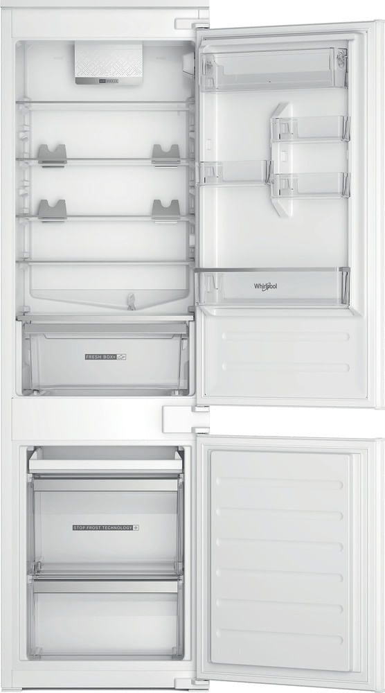 Whirlpool-Combine-refrigerateur-congelateur-Encastrable-WHC18D021C2-SF-FR-Blanc-2-portes-Frontal-open