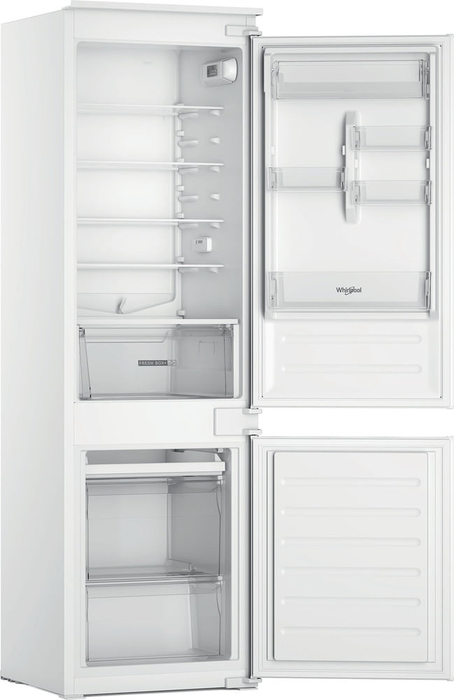 Whirlpool-Combine-refrigerateur-congelateur-Encastrable-WHC18D071A1-FR-Blanc-2-portes-Perspective-open