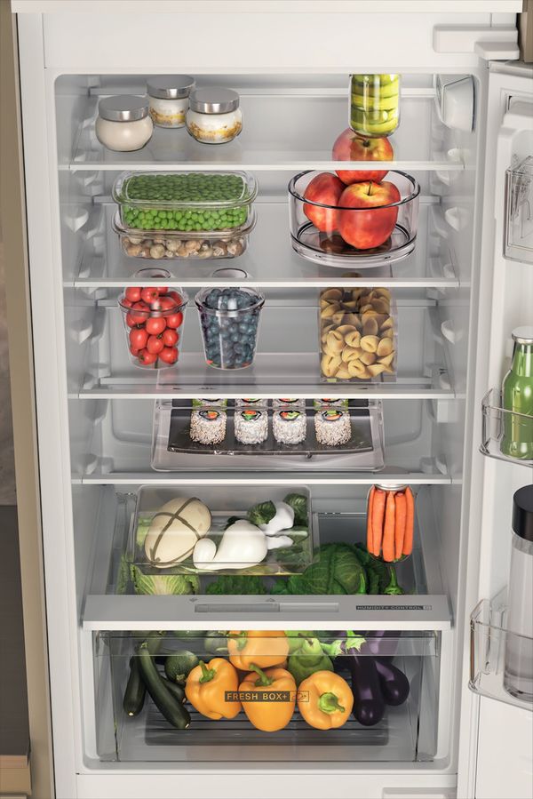 Whirlpool Combiné réfrigérateur congélateur Encastrable WHC18D031A1 FR Blanc 2 portes Drawer