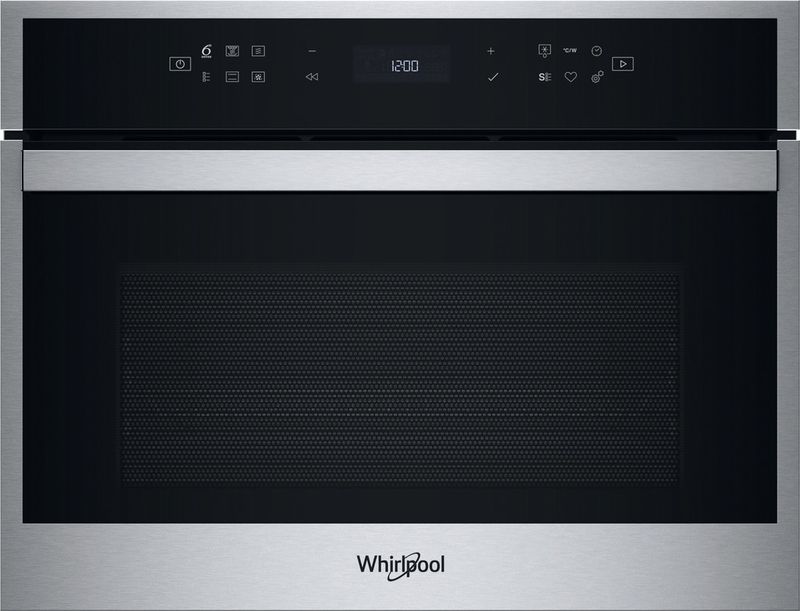 Whirlpool-Four-micro-ondes-Encastrable-WCW6O7HTSXF-Acier-inoxydable-Electronique-53-Micro-ondes-Combine-950-Frontal