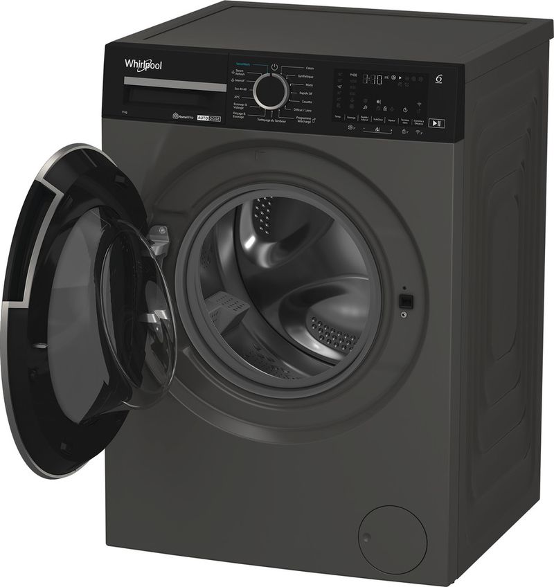 Whirlpool-Lave-linge-Pose-libre-WPM-911G-ADS-FR-Gris-Lave-linge-frontal-A-Perspective-open