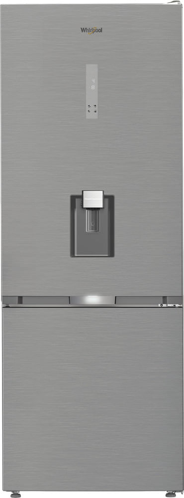 Whirlpool Combiné réfrigérateur congélateur Pose-libre WHK2 6493W X5E Pearl Inox 2 portes Frontal