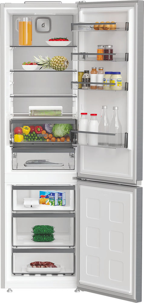 Whirlpool-Combine-refrigerateur-congelateur-Pose-libre-WHK-26404-XP7E-Pearl-Inox-2-portes-Lifestyle-frontal-open