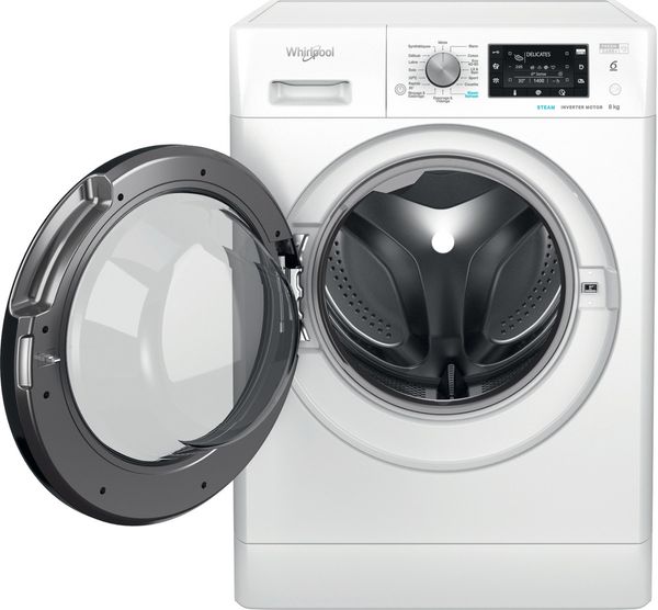 Whirlpool Lave-linge Pose-libre FFD 8489 BV FR Blanc Lave-linge frontal A Frontal open