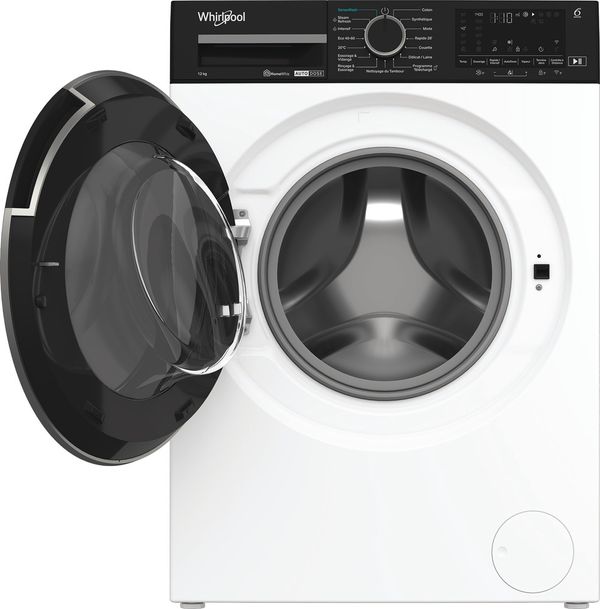 Whirlpool Lave-linge Pose-libre WPM 27W ADS FR Blanc Lave-linge frontal A Frontal open
