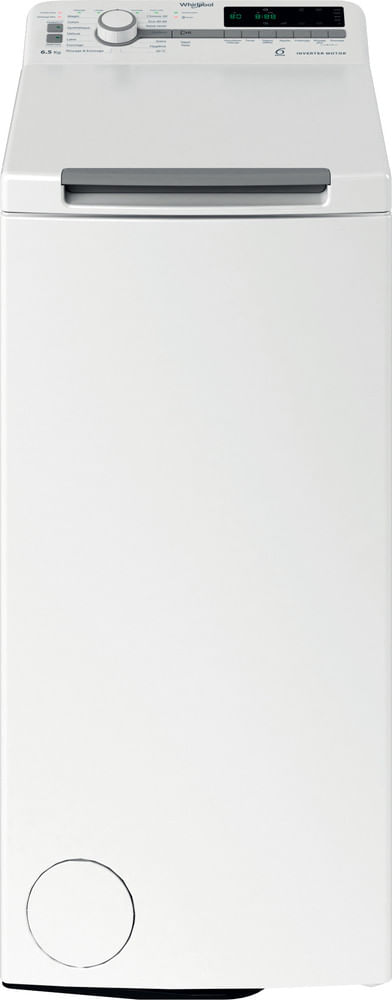 Whirlpool Lave-linge Pose-libre TDLR 65261 FR Blanc Lave-linge top A Frontal