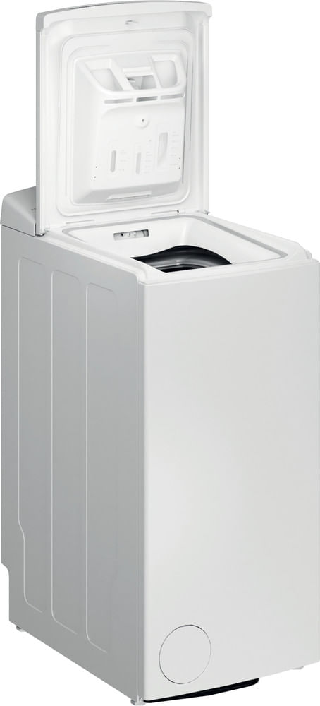 Whirlpool Lave-linge Pose-libre TDLR 65261 FR Blanc Lave-linge top A Perspective open