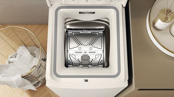 Whirlpool Lave-linge Pose-libre TDLR 65261 FR Blanc Lave-linge top A Drum