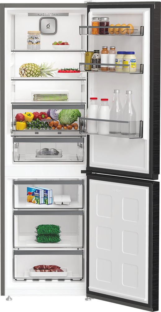 Whirlpool-Combine-refrigerateur-congelateur-Pose-libre-WHK-25364-XBR4E-Noir-2-portes-Lifestyle-frontal-open
