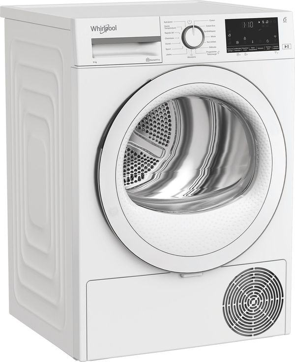 Whirlpool Sèche-linge C WD 93M WWS FR Blanc Perspective