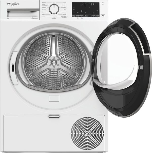 Whirlpool Sèche-linge C WD 93M WWS FR Blanc Frontal open