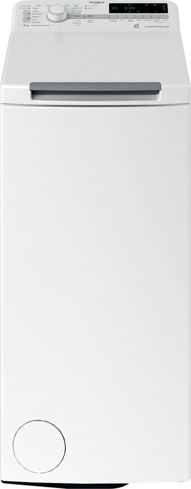 Whirlpool Lave-linge Pose-libre TDLR7251FR Blanc Lave-linge top B Frontal